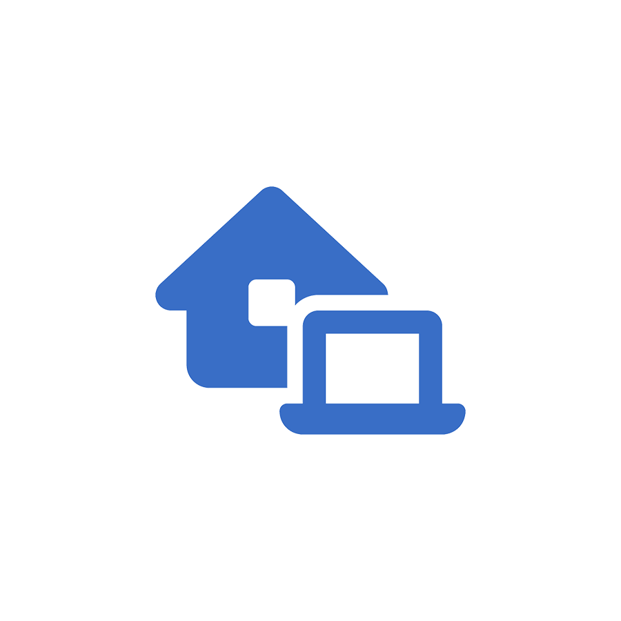 House and laptop icon