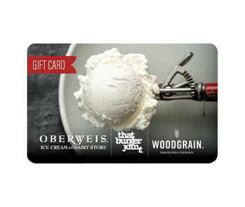 Picture of an ice cream scoop from Oberweis Ice Cream