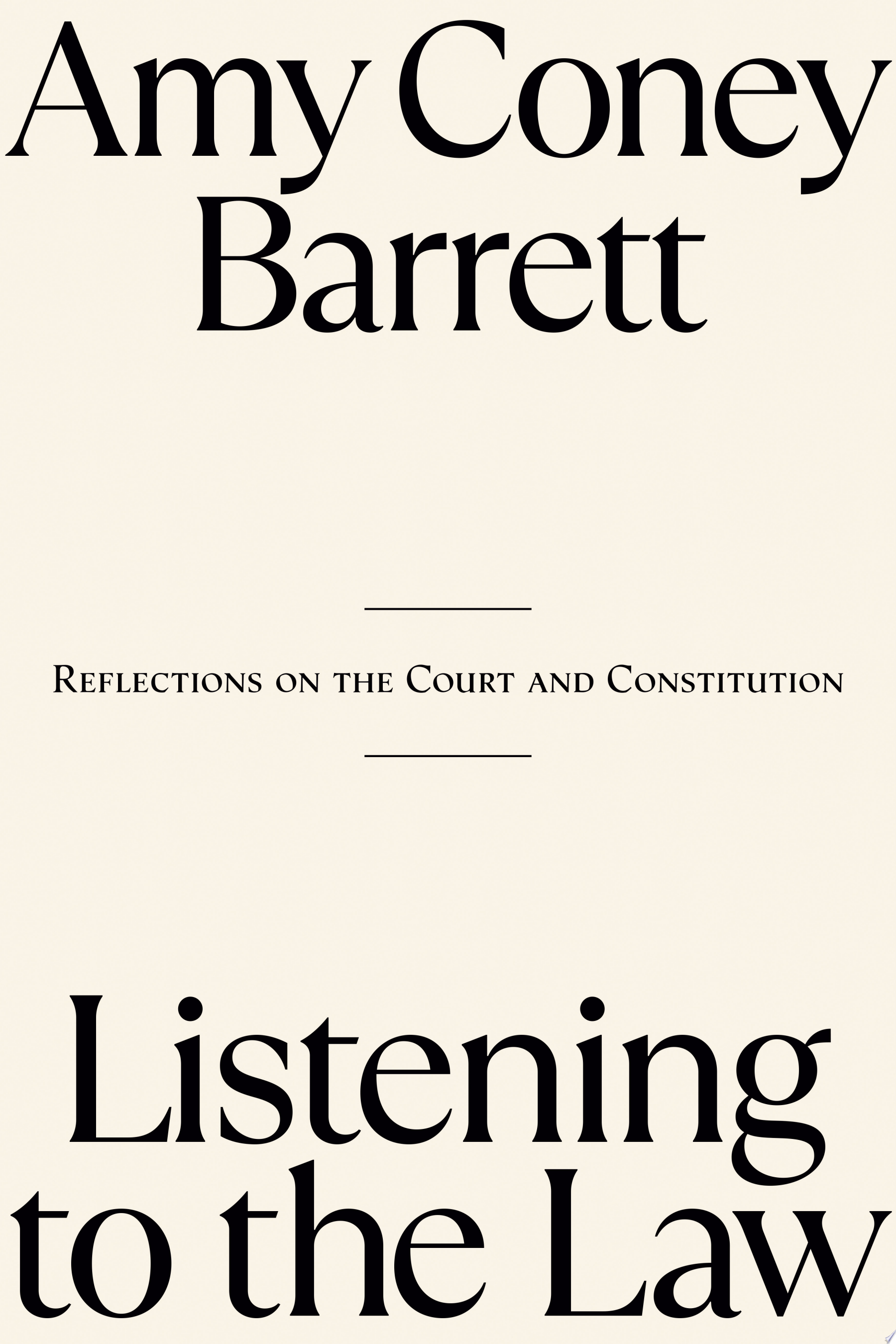 Image for "Listening to the Law"