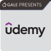 Gale Presents Udemy with the U having a purple vector above it.