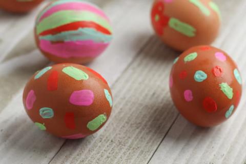 eggs with paint