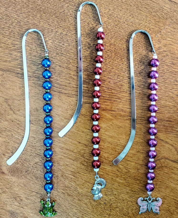 bookmarks with beads