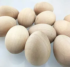 wooden eggs
