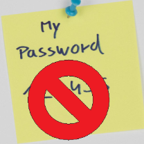 My Password with Red Block covering it up