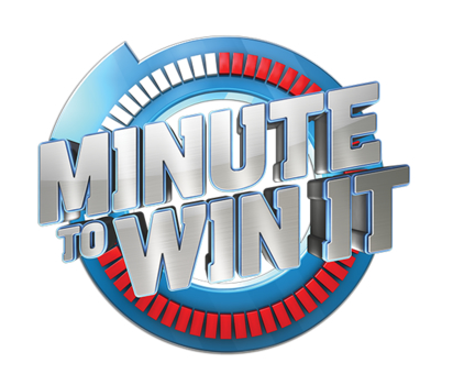 Minute to Win It in intriguing logo.  